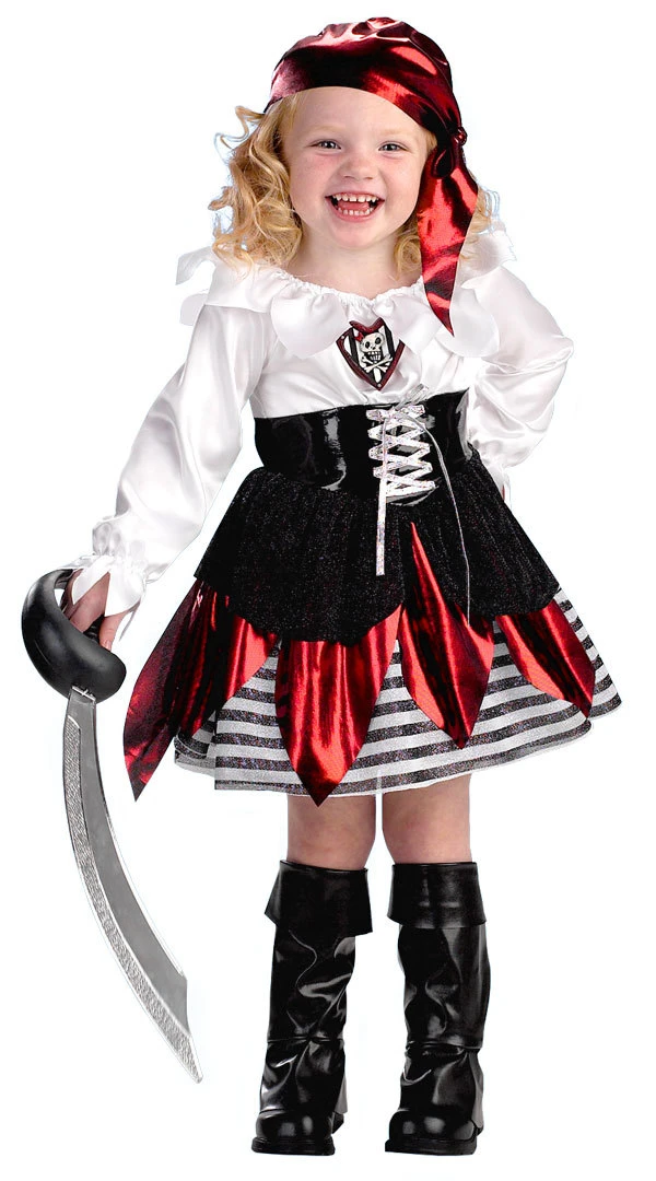 子供の海賊のドバイコスプレ衣装女の子仮面舞踏会パーティーかわいいスカルプリントドレス海賊コスプレ服用リトル女の子 Cosplay Clothes Pirate Cosplaypirate Kids Aliexpress