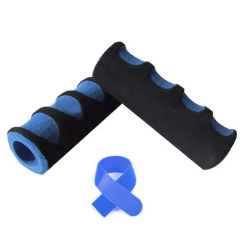

Good deal 2 Pcs Bike Bicycle Anti Slip Sponge Handlebar Grip-Black/Blue +Free Cable Tie