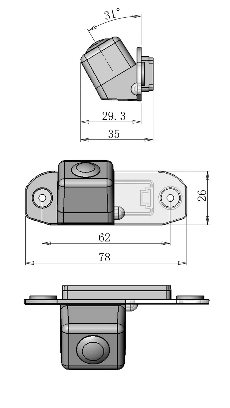 Dedicated camera for Volvo S80 1998-2010/S40 2005-2012 CCD Car camera rear view camera Backup Parking camera