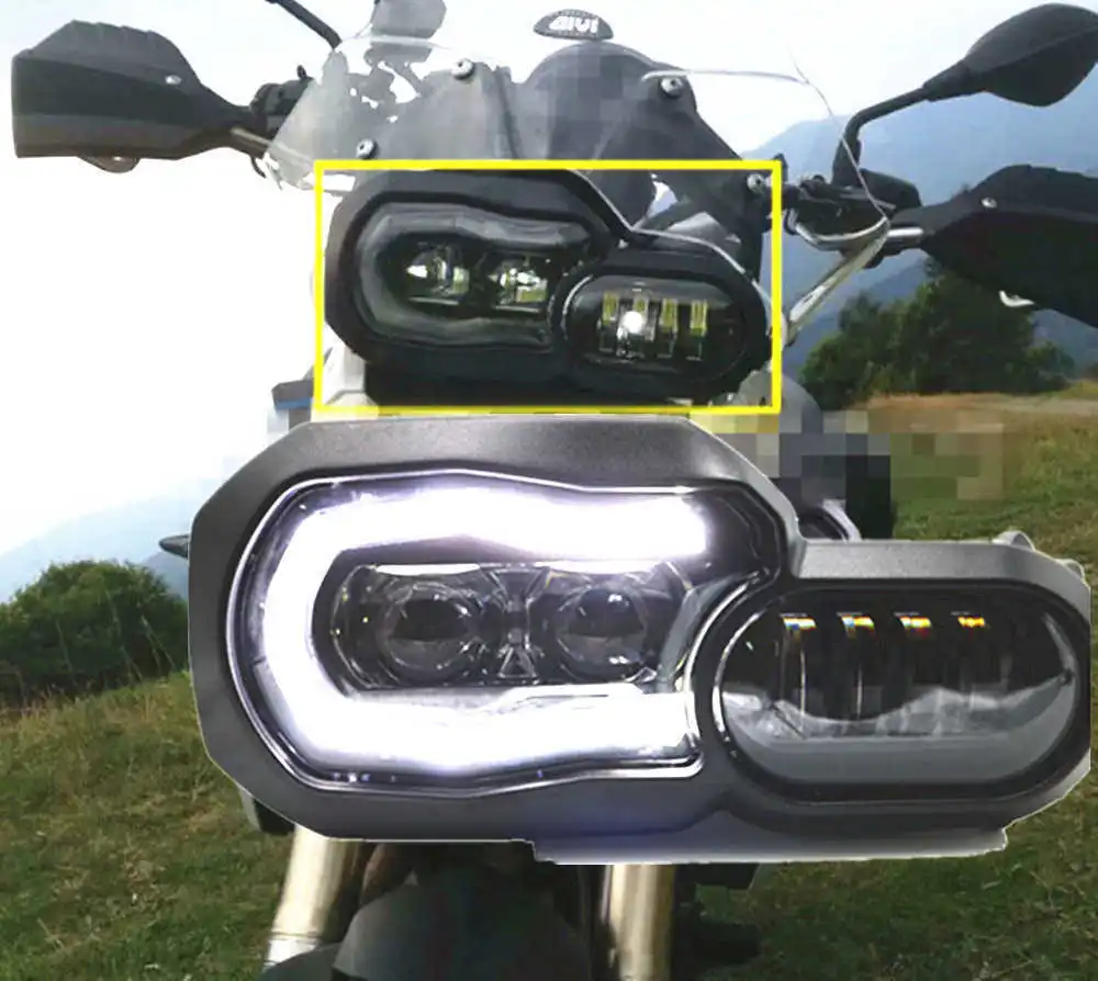 Светодио дный фар DRL Белый Amgel Eyes для BMW F650GS F700GS F800GS светодио F800R Мотоциклетные
