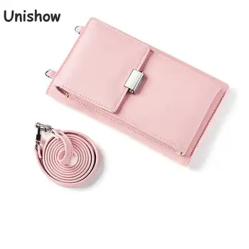 

Unishow Phone Wallet Bag Women Mini ShoulderBags For Women Small Female Messenger Bag Long Wallet Clutch Phone Purse