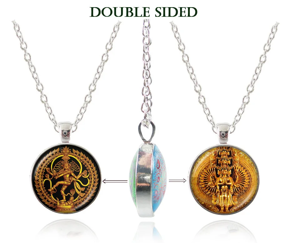 Buy Hinduism Dancing Shiva Necklace Silver Chain