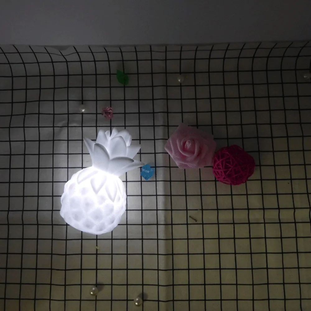 SUPERNIGHT Pineapple LED Night Light Silicone Lampada Home Decoration Bedroom Bedside Desk LED Table Lamp for Baby Kids Toy Gift (8)