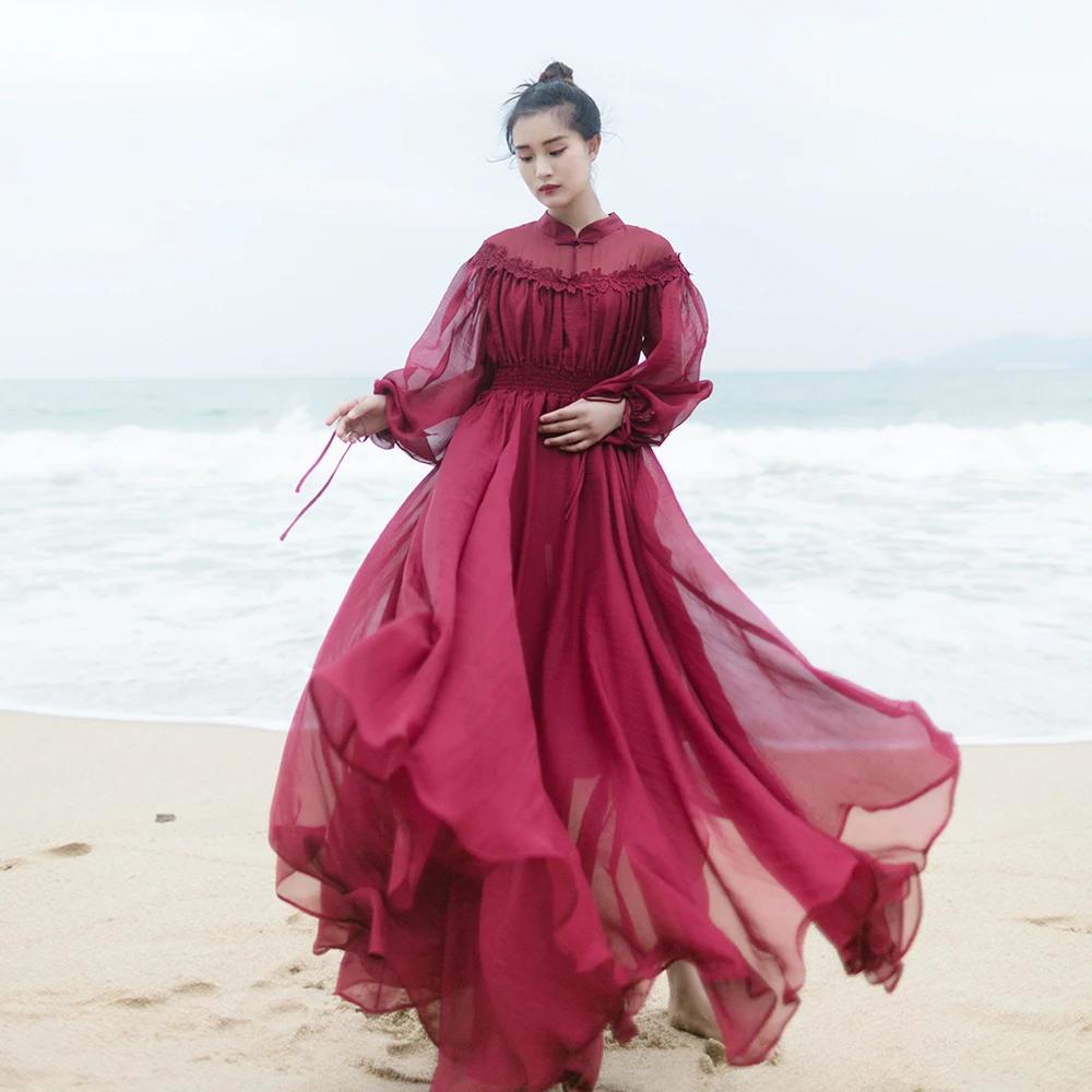 soft chiffon dress