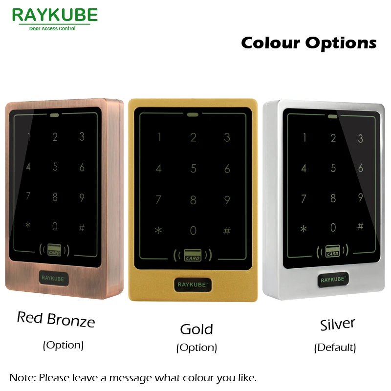 RAYKUBE система контроля допуска к двери комплект 180 кг/280 кг Электрический магнитный замок+ металлический сенсорный Фрид Клавиатура Кнопка выхода безопасности двери