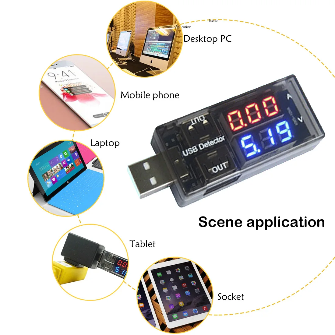 USB зарядное устройство тестер USB ток напряжение зарядный детектор мобильный силовой ток и Вольтметр Амперметр Напряжение двойной ряд показывает