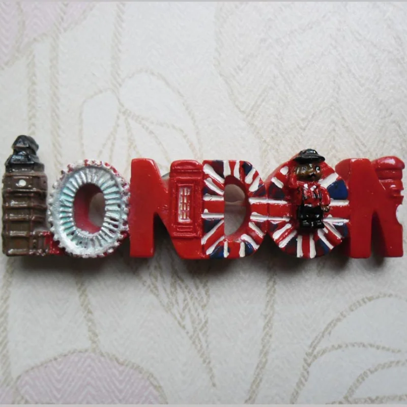 

1 pcs Novelty United Kingdom Big Ben The London Eye travel to commemorate the message posted Souvenir Fridge Magnets