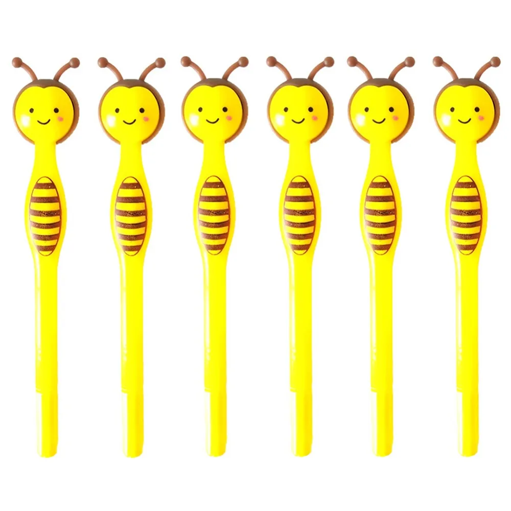 

6 Pcs Gel Pens Needle Bee Modeling Neutral Pen School Stationery Office Supplies for kids gift