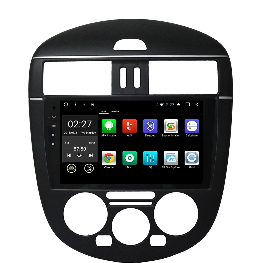 9 дюймов для Nissan Tiida 2011 Android 7,1 четырехъядерный автомобильный Радио gps Навигация стерео головное устройство wifi 4G медиа dvd-плеер