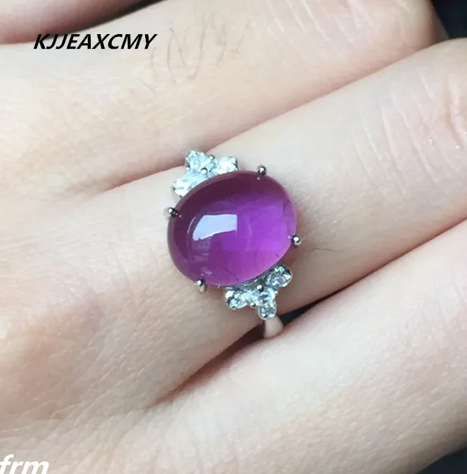 

KJJEAXCMY Fine jewelry Fine 925 sterling silver inlaid natural amethyst wholesale live mouth female models ring