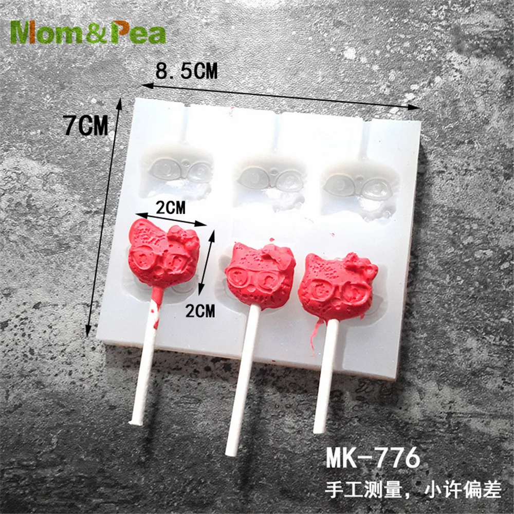 

Mom&Pea MPA0776-81 Lollipop Shaped Silicone Mold Cake Decoration Fondant Cake 3D Mold Food Grade