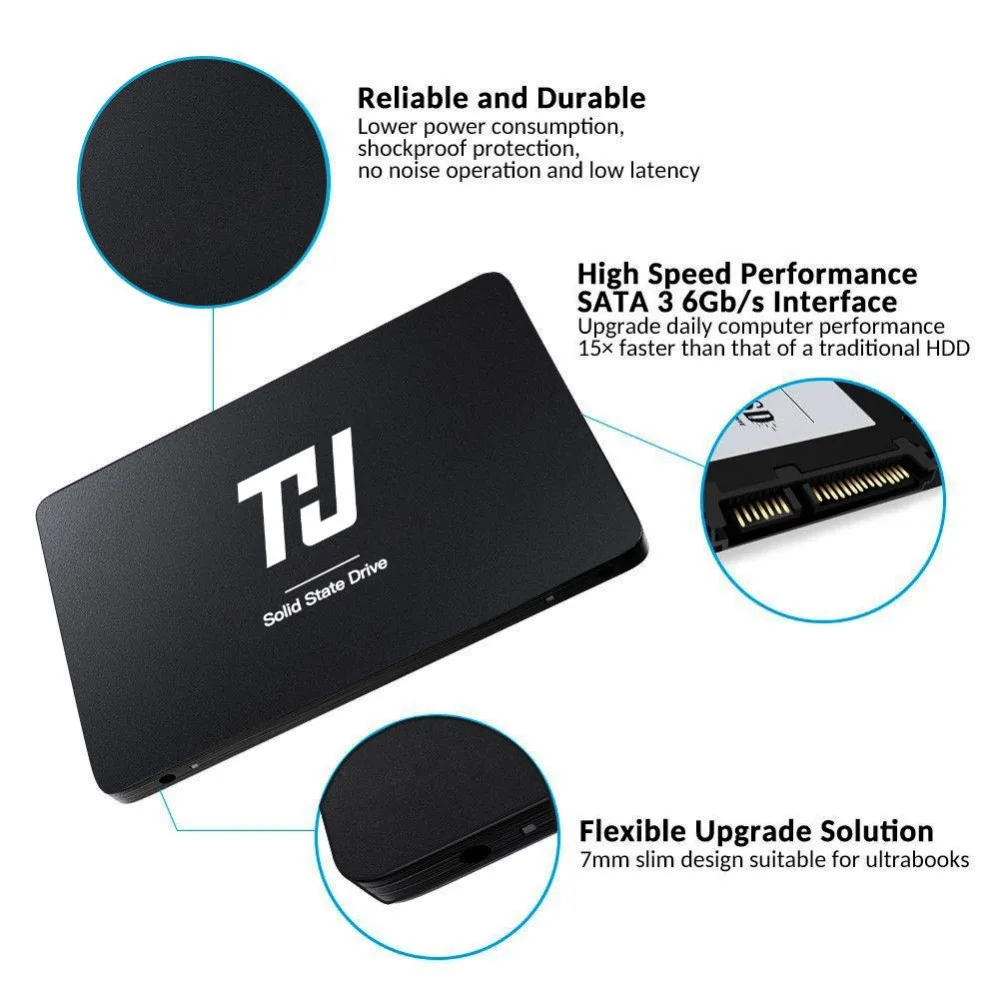 THU Тетрадь SSD SATA3 2," 120 ГБ 240 ГБ внутренний жесткий диск 480 ГБ 1 ТБ 540 МБ/с. для портативных ПК Тетрадь