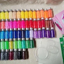 2,6 мм 66 цветов 42000 шт коробка набор(с 2 шаблонов+ 3 горячей бумаги+ 1 пинцет+ 4 застежкой омаров.) PUPUKOU игрушка diy развивающие игрушки