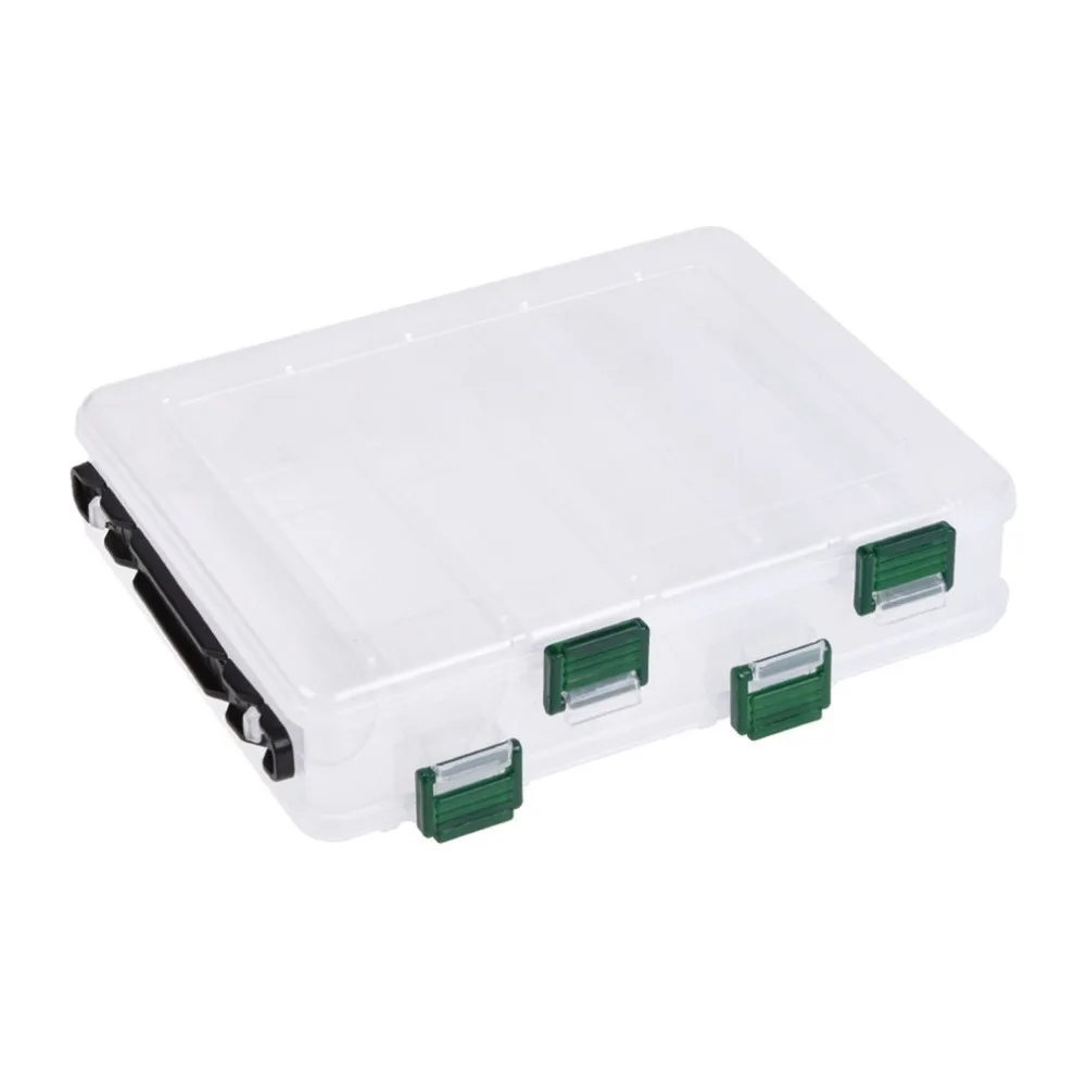 

Fishing Box Accessories Tackle Lures Bait Storage Case Shrimp Boxes for Fishing Tackle Baits 10/14 Compartments Lure Box