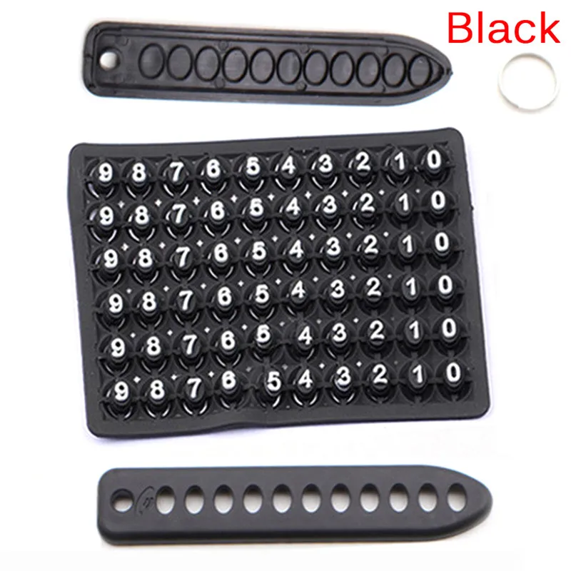 Pendant Car Key Button Pendant Anti-Lost Phone Number Card Key Ring Pendant