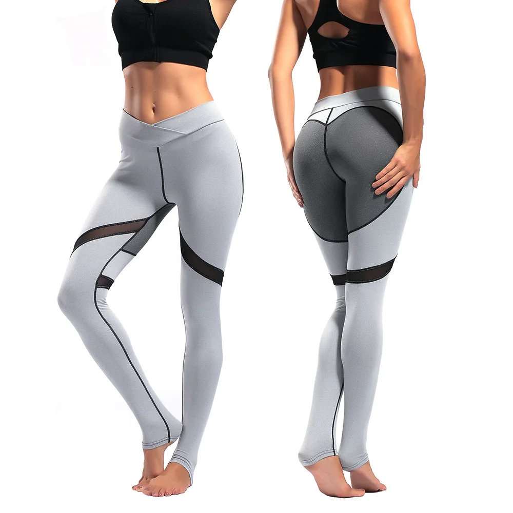 New designed fashion sport pant for women raised hips high waistline