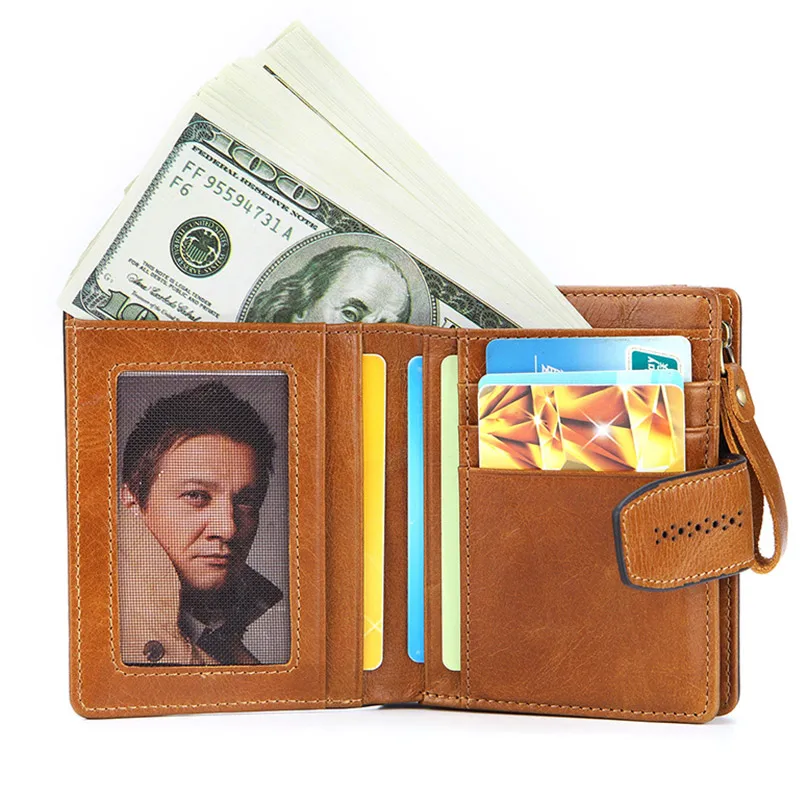 

Fashion 2019 Hollow Genuine Leather Wallet Women Short Coin Purse Women's Mini Clutch Wallet Purse Female Coin Bag Card Holder