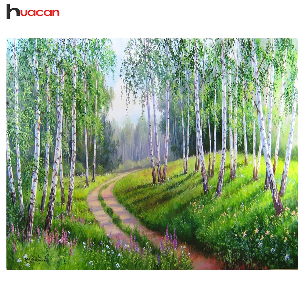 

DIY 5D Diamond Painting Landscapes Forest DIY Cross Stitch Decor Diamond Embroidery Full Square Diamant Embroidery Beads