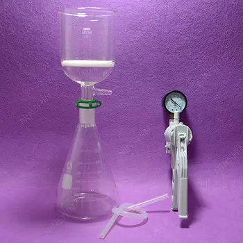 

Filtration Set[1000ML Erlenmeyer Flask+500ML Filter Funnel(3#)+Vacuum Pump]