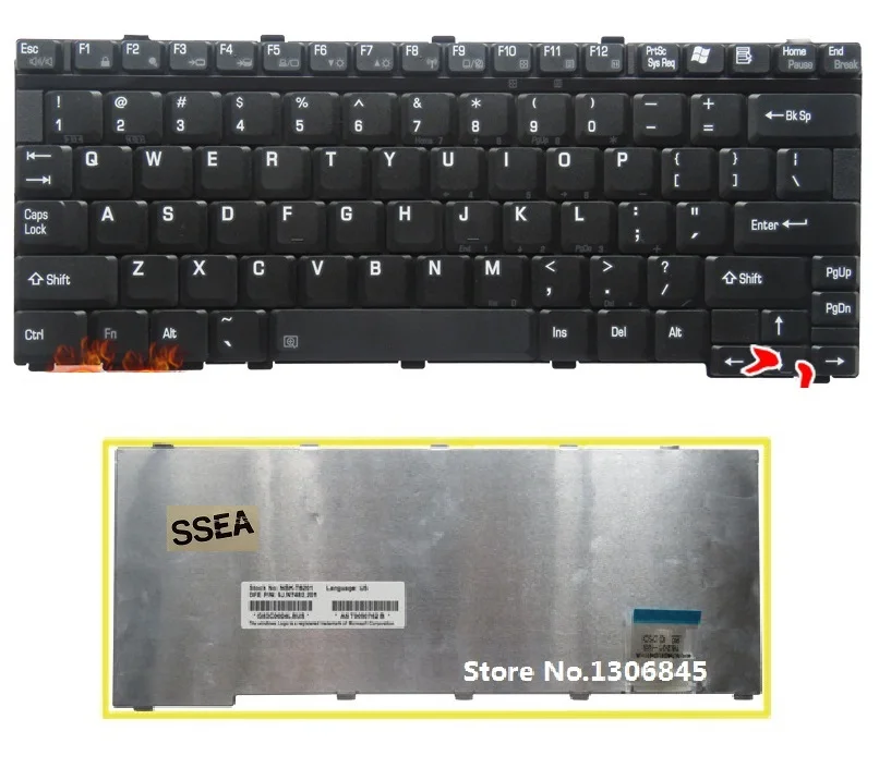 SSEA New US keyboard black For Toshiba Satellite U300 U305 M600 Laptop | Компьютеры и офис
