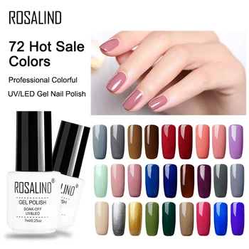 

ROSALIND Nail Gel Polish Nail Art Manicure Set For Nail Extension Vernis Permanent UV LED Hybrid Design of Nails Gel Lacquer