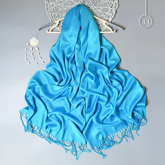 Furtalk хлопковый хиджаб шарф для женщин 65X170 см длинный осенний шарф шали палантины летний мусульманский головной платок хиджаб платок femme - Цвет: color33