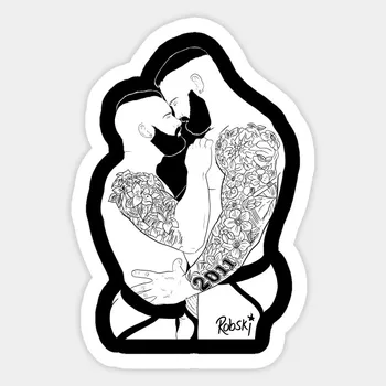 

1Pcs The Embrace white-out GAY Decal Waterproof For Laptop Car Skateboard Luggage Guitar Furnitur Sticker