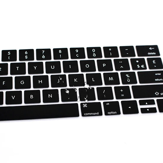 Французская клавиатура с раскладкой AZERTY чехол наклейки протектор кожи для Mac Pro 1" 15 A1706 A1707 A1989 A1990 с сенсорной панелью Версия США