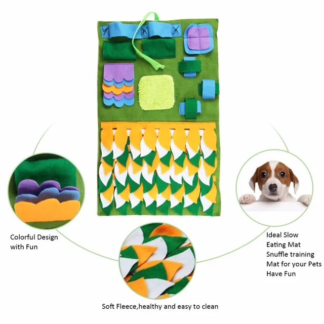 45*75 cm  Dog Pet Snuffle Mat Washable Training Blanket Dog Smelling Mat Puppy Pat Dogs Cats Playing Mats House Beds Wholesale