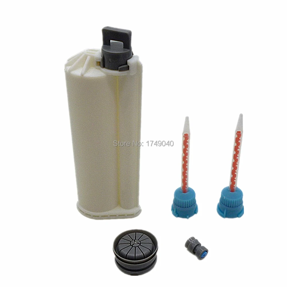 

50ML Dual Cartridge Dispenser 10:1 Mix Ratio W/2pc Adhesive Applicator Static Mixer Mixing Nozzle Fit Double-Barrel 50ml AB Guns
