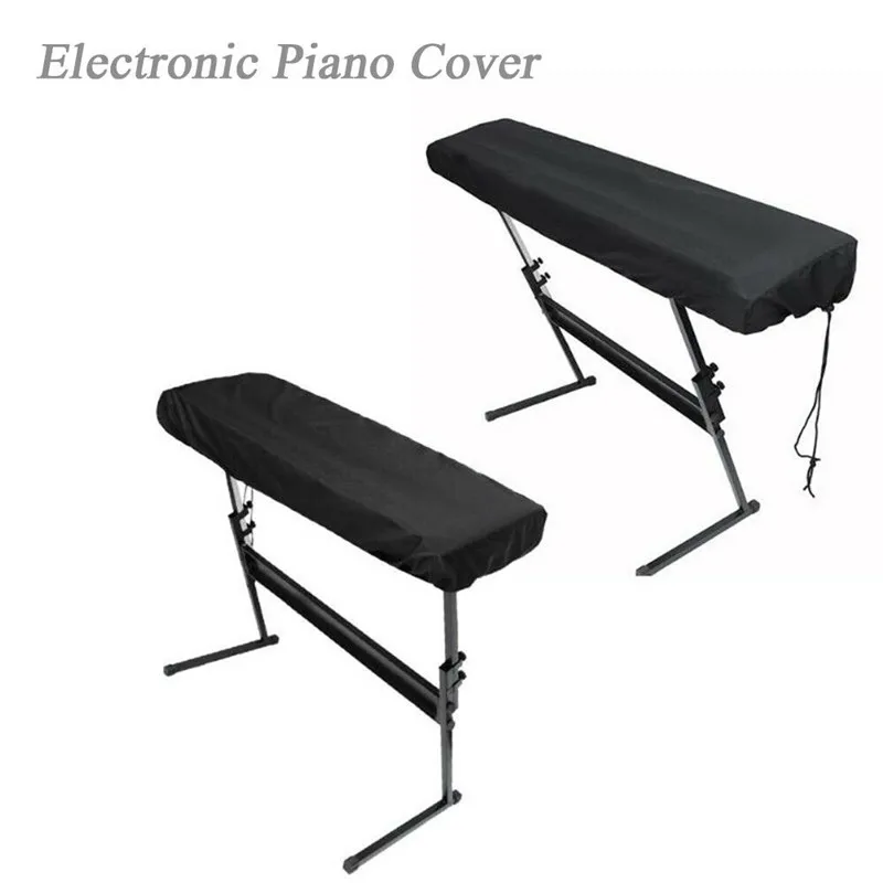 

61/88 Keys Electronic Piano Cover Keyboard Instrument Cover-On Stage Adjustable Dustproof Dirt-Proof Protector With Drawstring