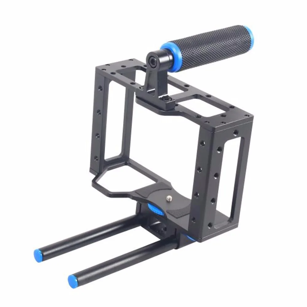 YELANGU YLG0107E Protective DSLR Camera Cage Stabilizer Metal Aluminum Top Handle Set Handheld Stabilizer