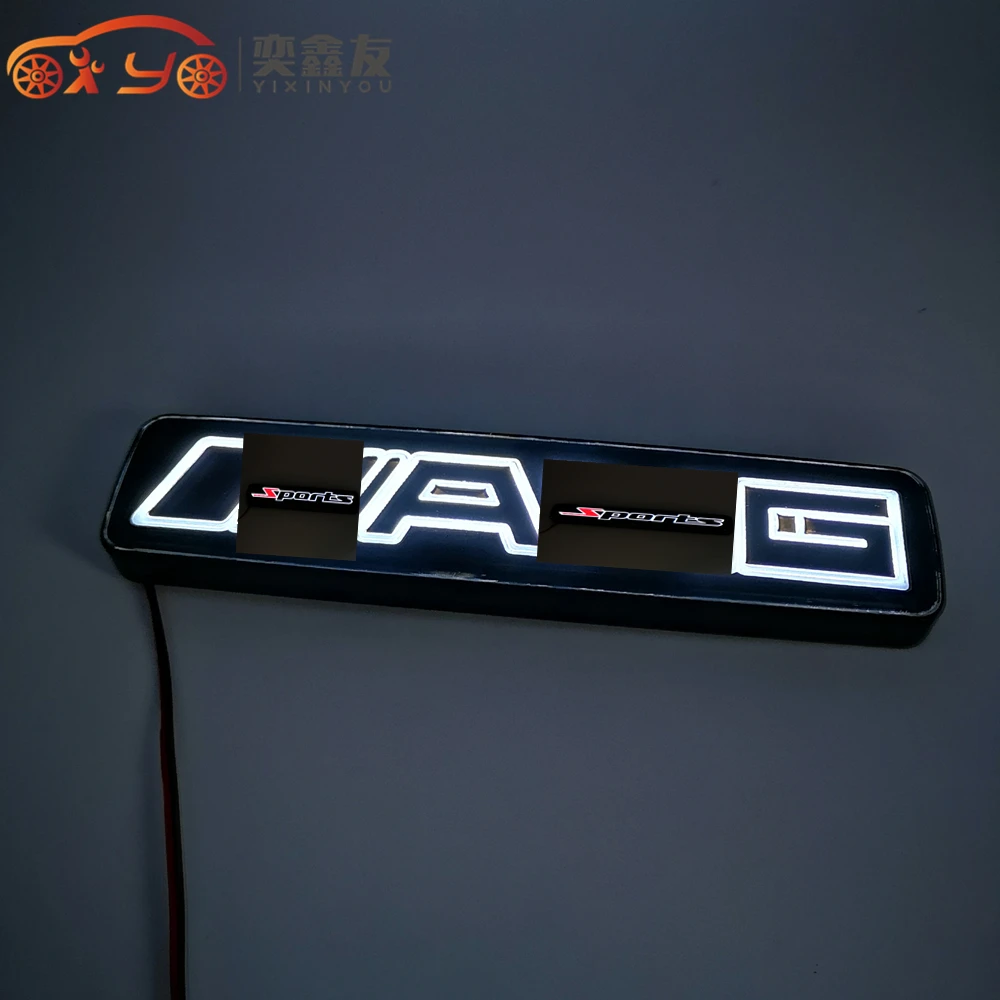 

YIXINYOU Front Grill LED For AMG Racing Logo Badge Emblem Light For Mercedes Benz AMG Fit Car Styling Accessories(6.3)