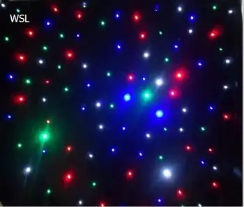 

Free Shipping RGBW 3*3m led video curtain backdrops