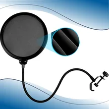 50 шт. двойной слой Студийный микрофон Микрофон Ветер экран ПОП-фильтр/поворотное крепление/Маска шид для говорящей записи