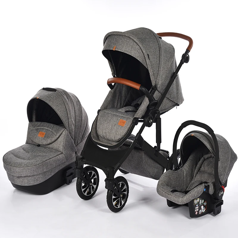 

New Baby carriage 3 in 1 High landscape stroller Free shipping