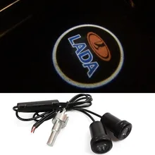 2X светодиодный Двери Автомобиля светильник лазерный проектор логотип для Lada Granta Lada Kalina 2 Largus Priora Niva Samara ВАЗ с печаткой 4x4 x-ray 2110 2109 2107