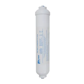 

Compatible External In-Line Fridge Water Filter 2"x10-Inch Coconut Carbon gac filter 1/4" Quick Push