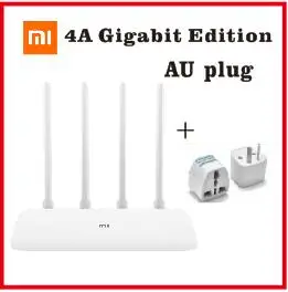 Xiaomi Mi маршрутизатор 4A Gigabit Edition 2,4G 5 ГГц 1167 Мбит/с Wi-Fi ретранслятор с высоким коэффициентом усиления 4 антенны Сетевой удлинитель умный дом пульт дистанционного управления - Цвет: Add AU Plug