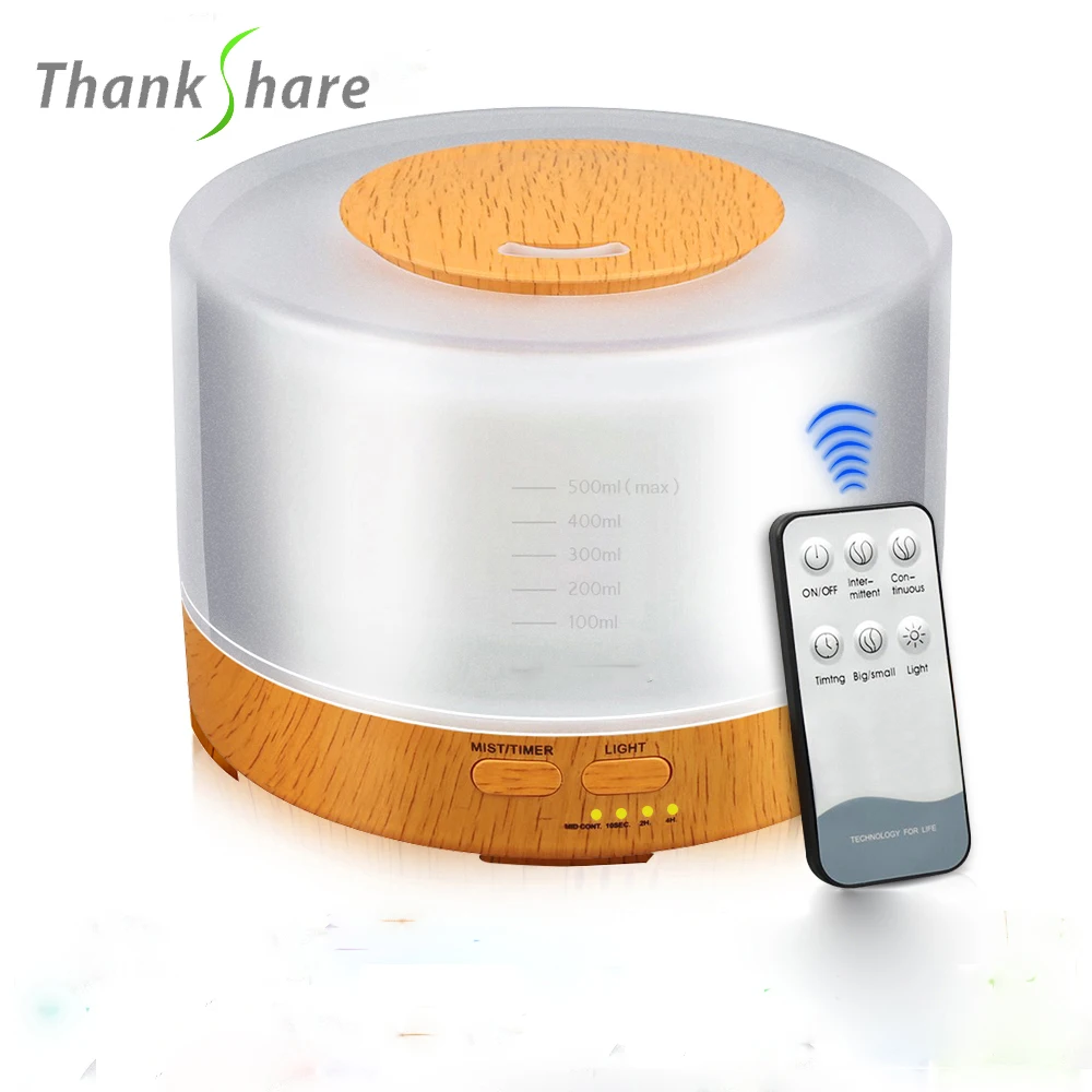 500ml Remote Control Electric Aroma Diffuser Ultrasonic Air Humidifier With 7 Color LED Lights Essential Oil Diffus Aromatherapy 500ml Remote Control Electric Aroma Diffuser Ultrasonic Air Humidifier With 7 Color LED Lights Essential Oil Diffus Aromatherapy