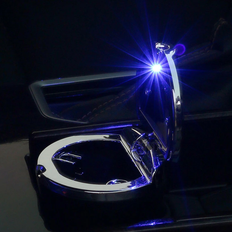 

1 PC Car Ashtray Household LED Light Ashtray Car Travel Cigarette Sealing Strip