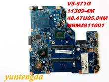 Original for ACER V5-571 V5-571G motherboard I5-3317U 11309-4M 48.4TU05.04M NBM4911001 tested good free shipping connectors