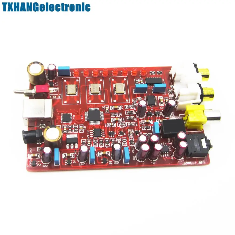 XMOS + PCM5102 TDA1308 USB декодер плата DAC 384 кГц/32 бит Новый | Электронные компоненты и