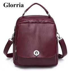 Glorria рюкзак для подростков обувь девочек Большой Школьная Сумка для женщин кожаный женский повседневное анти Thef Kanken Mochila