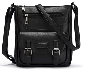 Новая модная сумка из искусственной кожи, женская сумка через плечо, высокое качество, женские сумки-мессенджеры, Bolsos Mujer, повседневная женская сумка на плечо - Цвет: black