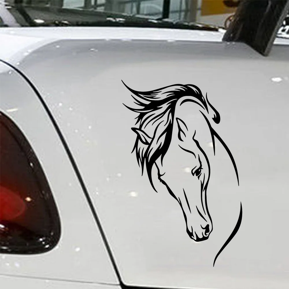 Мультяшная лошадь, автомобильная наклейка на зеркало заднего вида, авто Стайлинг, наклейка s, аксессуары