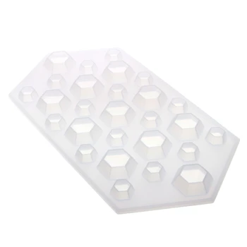 

Diamond Gem Ice Cube Tray Mould Clear Mold Silicone DIY Maker Freeze Handmade