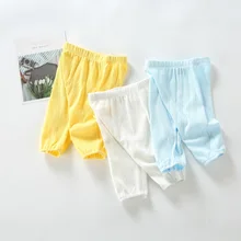 Детские штаны хлопковые леггинсы для малышей Одежда для детей колготки для новорожденных мальчиков и девочек Теплые и вентилируемые детские брюки