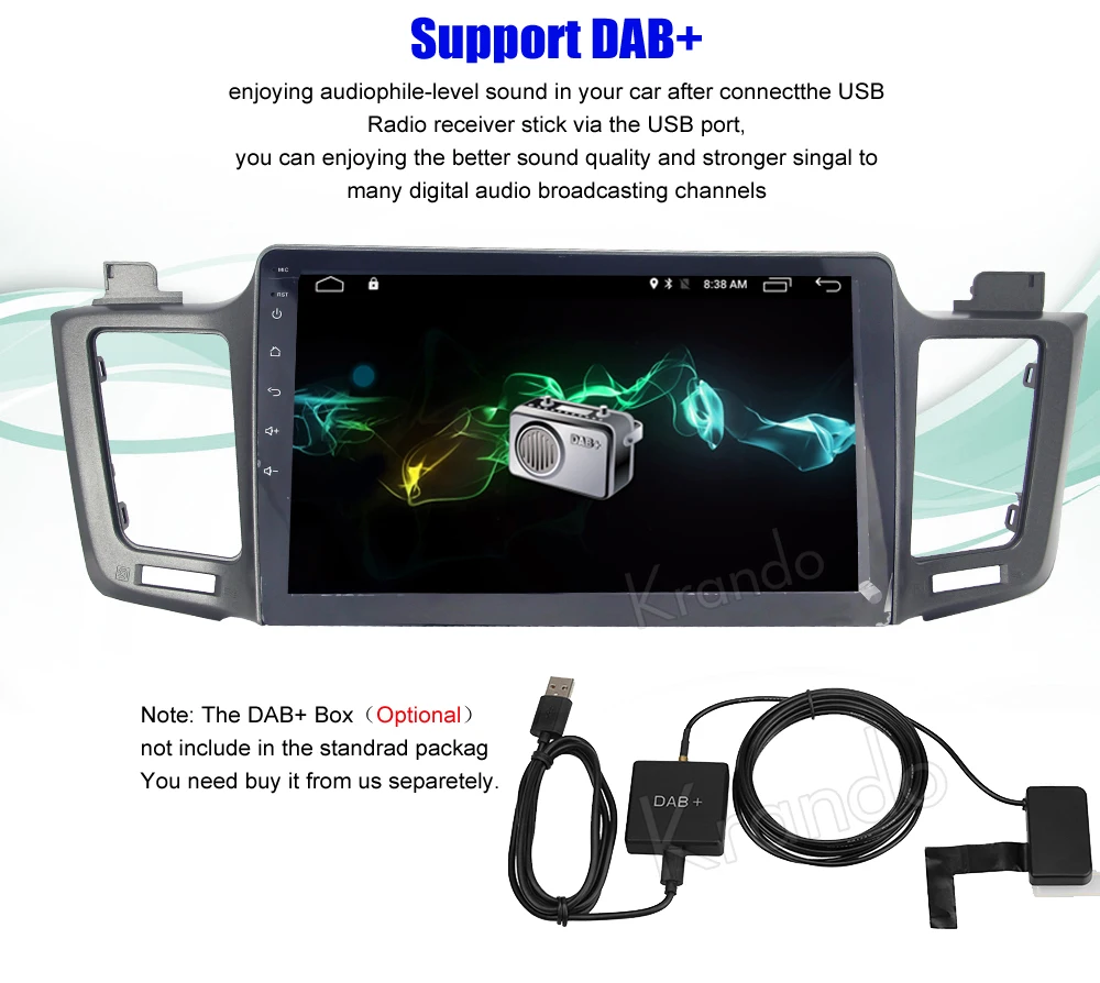 Excellent Krando 10.1" Android 7.1 car navigation multimedia system for toyota RAV4 2013+ audio radio gps dvd player WIFI 3G DAB+ 10 Excellent Krando 10.1" Android 7.1 car navigation multimedia system for toyota RAV4 2013+ audio radio gps dvd player WIFI 3G DAB+ 10