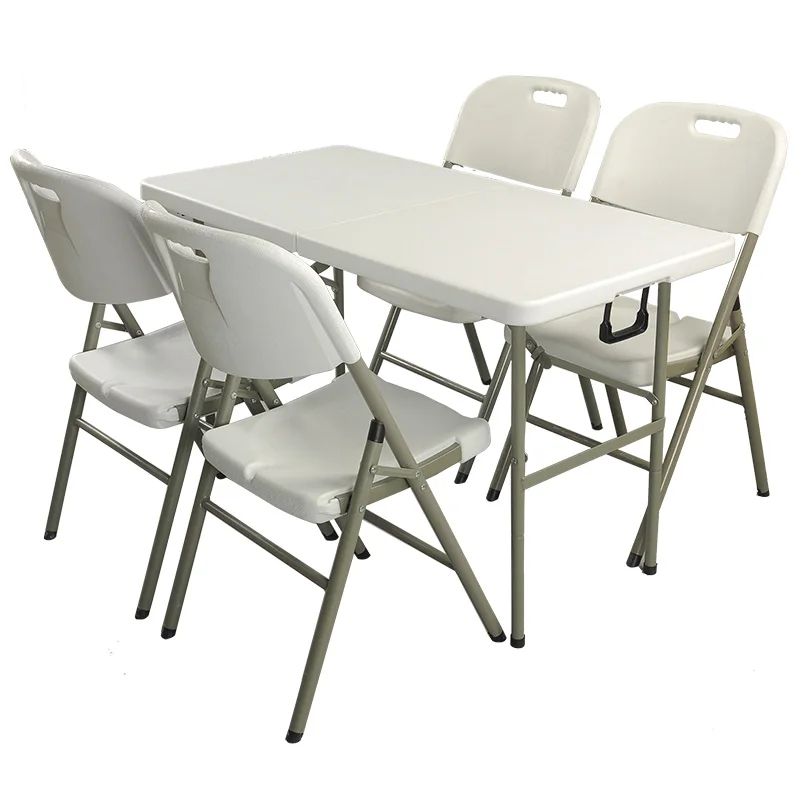Portable HDPE Folding tables for outdoor camping and exhibition reception Portable HDPE Folding tables for outdoor camping and exhibition reception